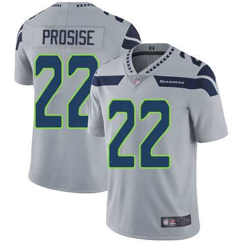 Seattle Seahawks Limited Grey Men C. J. Prosise Alternate Jersey NFL Football #22 Vapor Untouchable->seattle seahawks->NFL Jersey